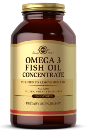 Solgar Omega 3 Fish Oil Concentrate Caps 120's
